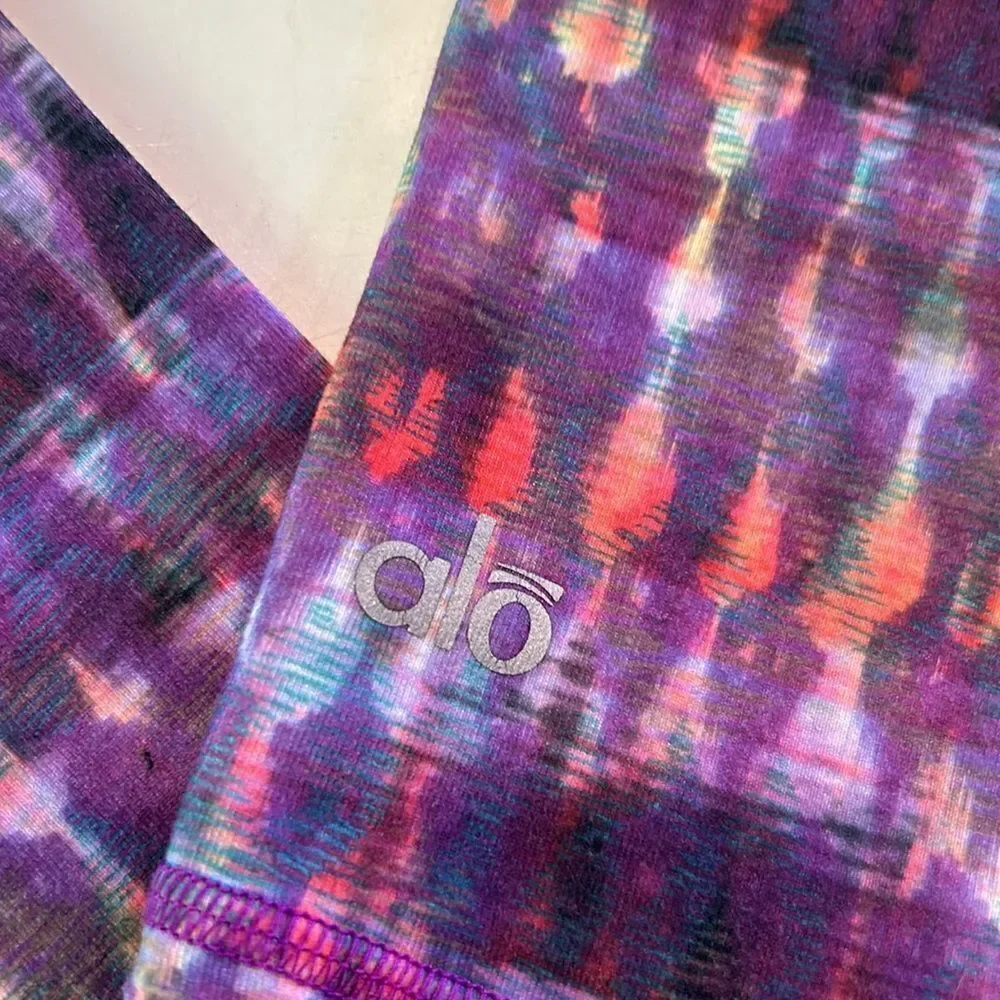 Alo colorful cropped leggings size small